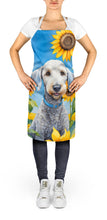 Load image into Gallery viewer, Bedlington Terrier in Sunflowers Apron – Artist-Designed Kitchen, BBQ &amp; Craft Apron