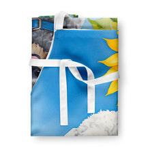 Load image into Gallery viewer, Bedlington Terrier in Sunflowers Apron – Artist-Designed Kitchen, BBQ &amp; Craft Apron