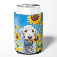 Load image into Gallery viewer, Bedlington Terrier in Sunflowers Can or Bottle Hugger