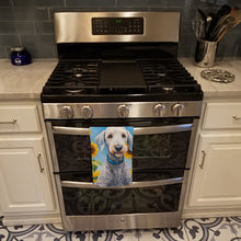 Load image into Gallery viewer, Bedlington Terrier in Sunflowers Kitchen Towel