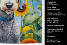 Load image into Gallery viewer, Bedlington Terrier in Sunflowers Kitchen Towel