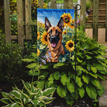 Load image into Gallery viewer, Belgian Malinois in Sunflowers Garden Flag – Bright Dog-Themed Yard Decor