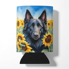 Load image into Gallery viewer, Belgian Sheepdog in Sunflowers Can or Bottle Hugger