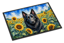 Load image into Gallery viewer, Belgian Sheepdog in Sunflowers Doormat Front Door Mat Indoor Outdoor Rugs for Entryway, Non Slip Washable Low Pile, 24H X 36W