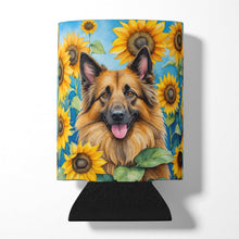 Load image into Gallery viewer, Belgian Tervuren in Sunflowers Can or Bottle Hugger