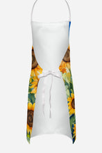 Load image into Gallery viewer, Bernese Mountain Dog in Sunflowers Apron – Artist-Designed Kitchen, BBQ &amp; Craft Apron
