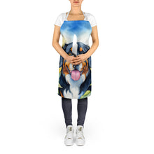 Load image into Gallery viewer, Bernese Mountain Dog in Sunflowers Apron – Artist-Designed Kitchen, BBQ &amp; Craft Apron