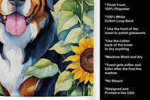 Load image into Gallery viewer, Bernese Mountain Dog in Sunflowers Kitchen Towel