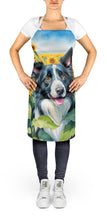 Load image into Gallery viewer, Border Collie in Sunflowers Apron – Artist-Designed Kitchen, BBQ &amp; Craft Apron
