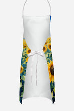 Load image into Gallery viewer, Border Collie in Sunflowers Apron – Artist-Designed Kitchen, BBQ &amp; Craft Apron