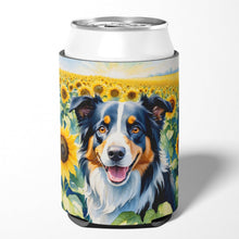 Load image into Gallery viewer, Border Collie in Sunflowers Can or Bottle Hugger