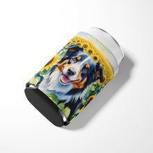 Load image into Gallery viewer, Border Collie in Sunflowers Can or Bottle Hugger