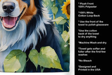 Load image into Gallery viewer, Border Collie in Sunflowers Kitchen Towel
