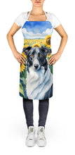 Load image into Gallery viewer, Borzoi in Sunflowers Apron – Artist-Designed Kitchen, BBQ &amp; Craft Apron