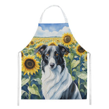 Load image into Gallery viewer, Borzoi in Sunflowers Apron – Artist-Designed Kitchen, BBQ &amp; Craft Apron