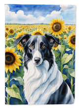 Load image into Gallery viewer, Borzoi in Sunflowers Garden Flag – Bright Dog-Themed Yard Decor