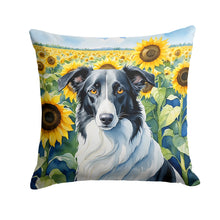 Load image into Gallery viewer, Borzoi in Sunflowers Throw Pillow