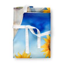 Load image into Gallery viewer, Borzoi in Sunflowers Apron – Artist-Designed Kitchen, BBQ &amp; Craft Apron