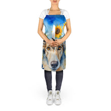 Load image into Gallery viewer, Borzoi in Sunflowers Apron – Artist-Designed Kitchen, BBQ &amp; Craft Apron