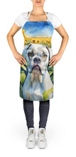 Load image into Gallery viewer, Boxer in Sunflowers Apron – Artist-Designed Kitchen, BBQ &amp; Craft Apron