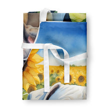 Load image into Gallery viewer, Boxer in Sunflowers Apron – Artist-Designed Kitchen, BBQ &amp; Craft Apron