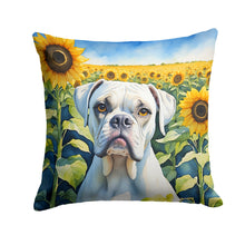 Load image into Gallery viewer, Boxer in Sunflowers Throw Pillow