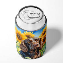 Load image into Gallery viewer, Boykin Spaniel in Sunflowers Can or Bottle Hugger
