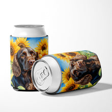 Load image into Gallery viewer, Boykin Spaniel in Sunflowers Can or Bottle Hugger