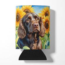 Load image into Gallery viewer, Boykin Spaniel in Sunflowers Can or Bottle Hugger