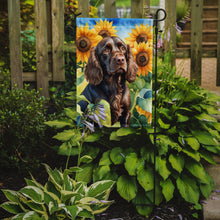 Load image into Gallery viewer, Boykin Spaniel in Sunflowers Garden Flag – Bright Dog-Themed Yard Decor
