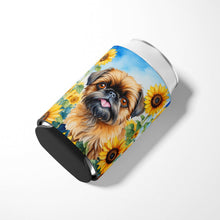 Load image into Gallery viewer, Brussels Griffon in Sunflowers Can or Bottle Hugger