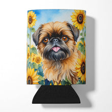 Load image into Gallery viewer, Brussels Griffon in Sunflowers Can or Bottle Hugger