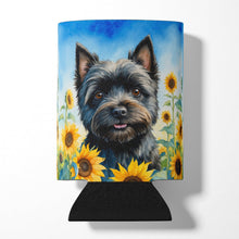 Load image into Gallery viewer, Cairn Terrier in Sunflowers Can or Bottle Hugger