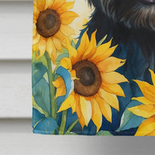 Load image into Gallery viewer, Cairn Terrier in Sunflowers House Flag