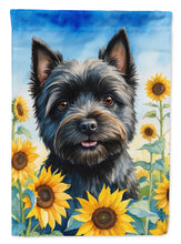 Load image into Gallery viewer, Cairn Terrier in Sunflowers House Flag