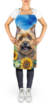 Load image into Gallery viewer, Cairn Terrier in Sunflowers Apron – Artist-Designed Kitchen, BBQ &amp; Craft Apron