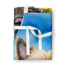 Load image into Gallery viewer, Cairn Terrier in Sunflowers Apron – Artist-Designed Kitchen, BBQ &amp; Craft Apron