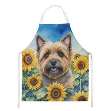 Load image into Gallery viewer, Cairn Terrier in Sunflowers Apron – Artist-Designed Kitchen, BBQ &amp; Craft Apron