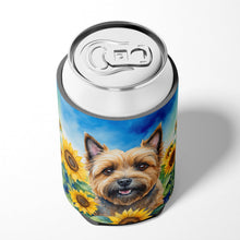 Load image into Gallery viewer, Cairn Terrier in Sunflowers Can or Bottle Hugger
