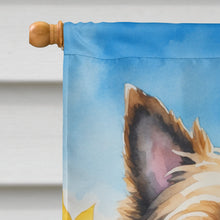 Load image into Gallery viewer, Cairn Terrier in Sunflowers House Flag
