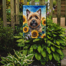 Load image into Gallery viewer, Cairn Terrier in Sunflowers Garden Flag – Bright Dog-Themed Yard Decor