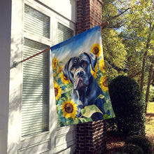 Load image into Gallery viewer, Cane Corso in Sunflowers House Flag