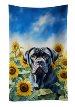 Load image into Gallery viewer, Cane Corso in Sunflowers Kitchen Towel