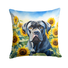 Load image into Gallery viewer, Cane Corso in Sunflowers Throw Pillow