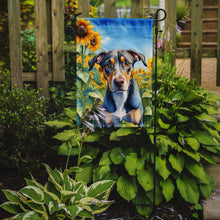 Load image into Gallery viewer, Catahoula in Sunflowers Garden Flag – Bright Dog-Themed Yard Decor