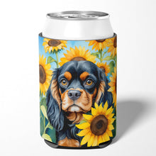 Load image into Gallery viewer, Cavalier Spaniel in Sunflowers Can or Bottle Hugger