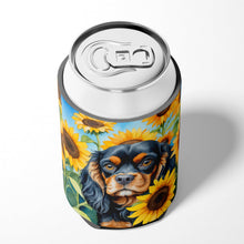 Load image into Gallery viewer, Cavalier Spaniel in Sunflowers Can or Bottle Hugger
