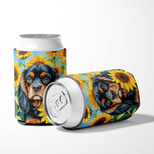 Load image into Gallery viewer, Cavalier Spaniel in Sunflowers Can or Bottle Hugger