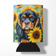 Load image into Gallery viewer, Cavalier Spaniel in Sunflowers Can or Bottle Hugger