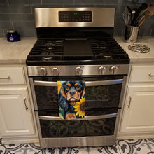 Load image into Gallery viewer, Cavalier Spaniel in Sunflowers Kitchen Towel